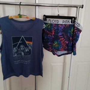 Pajama Pink Floyd short sleeve and short set